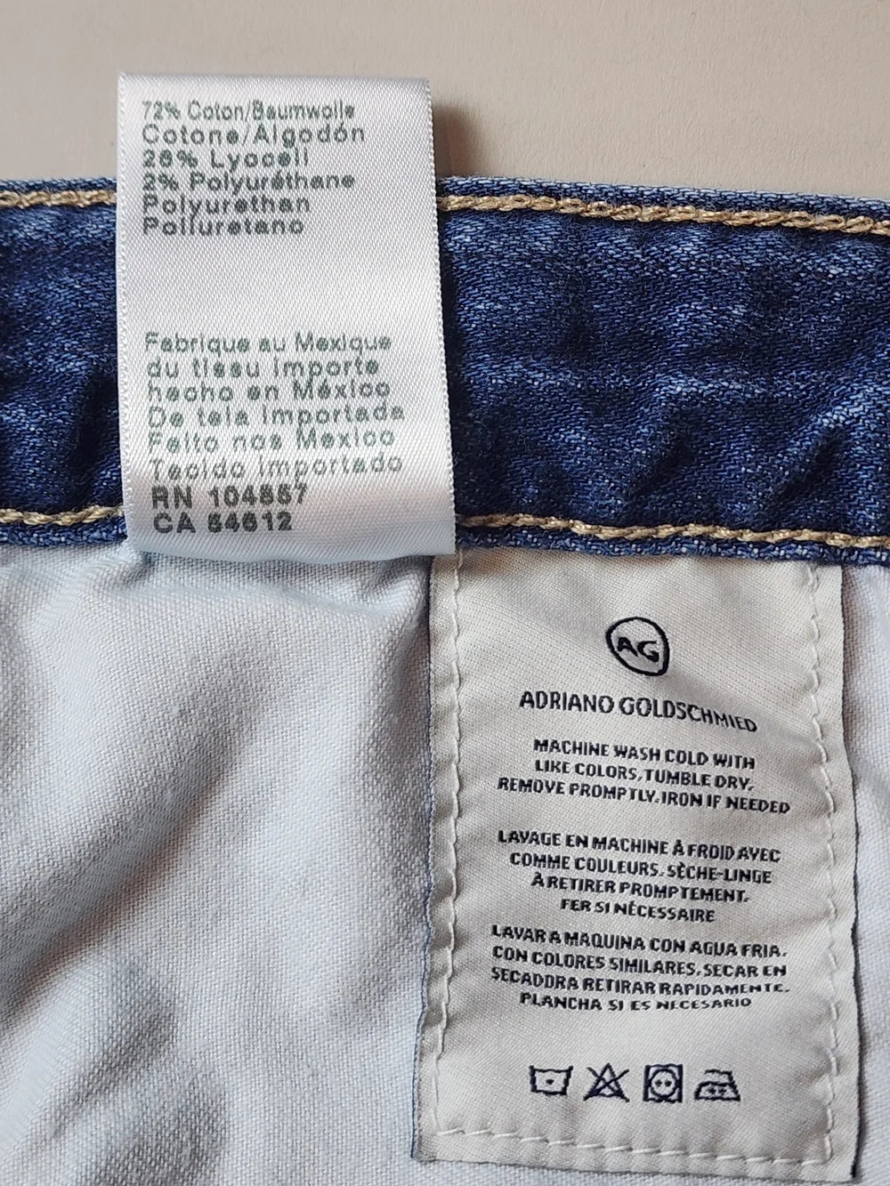 ​AG Adriano Goldschmied The Ex-Boyfriend Slim Jeans Size 28R Slouchy Blue Denim